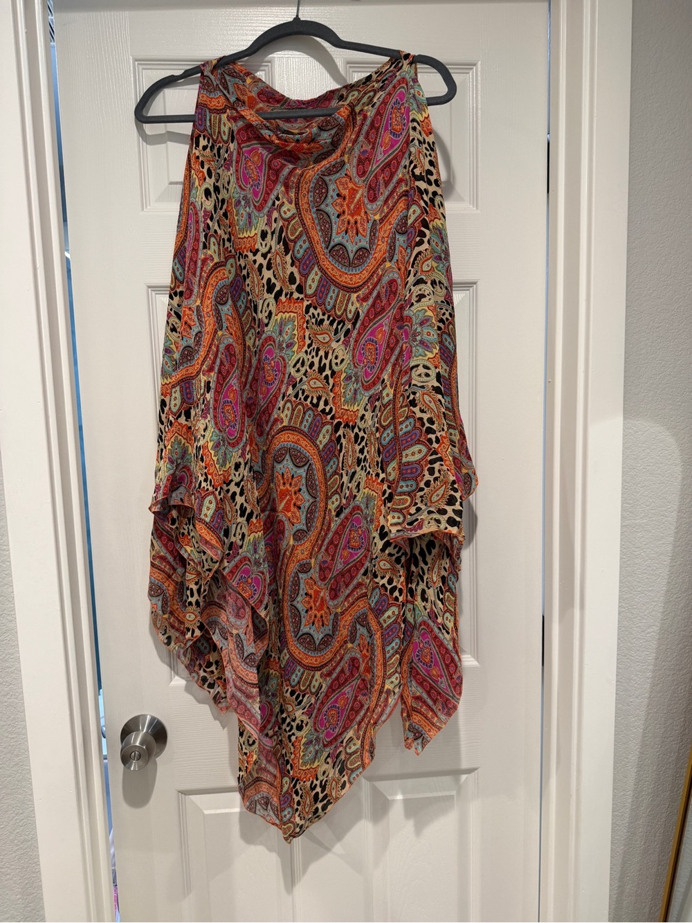 Paisley Leopard Beach Coverup
